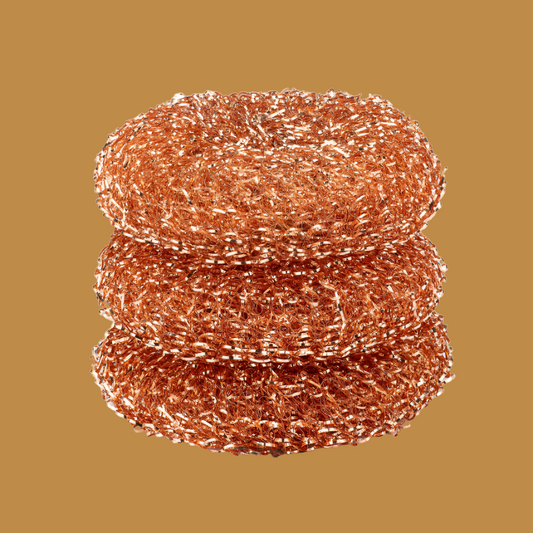 COPPER ANTIMICROBIAL SCRUBBERS - 3 PACK