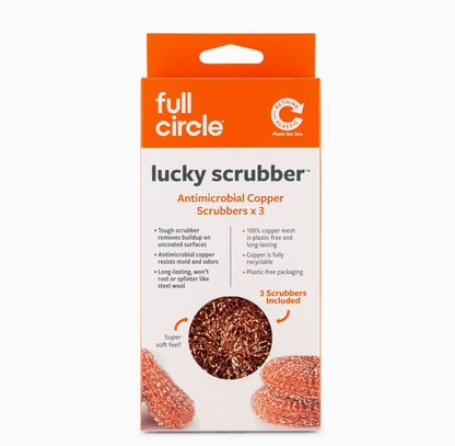 COPPER ANTIMICROBIAL SCRUBBERS - 3 PACK