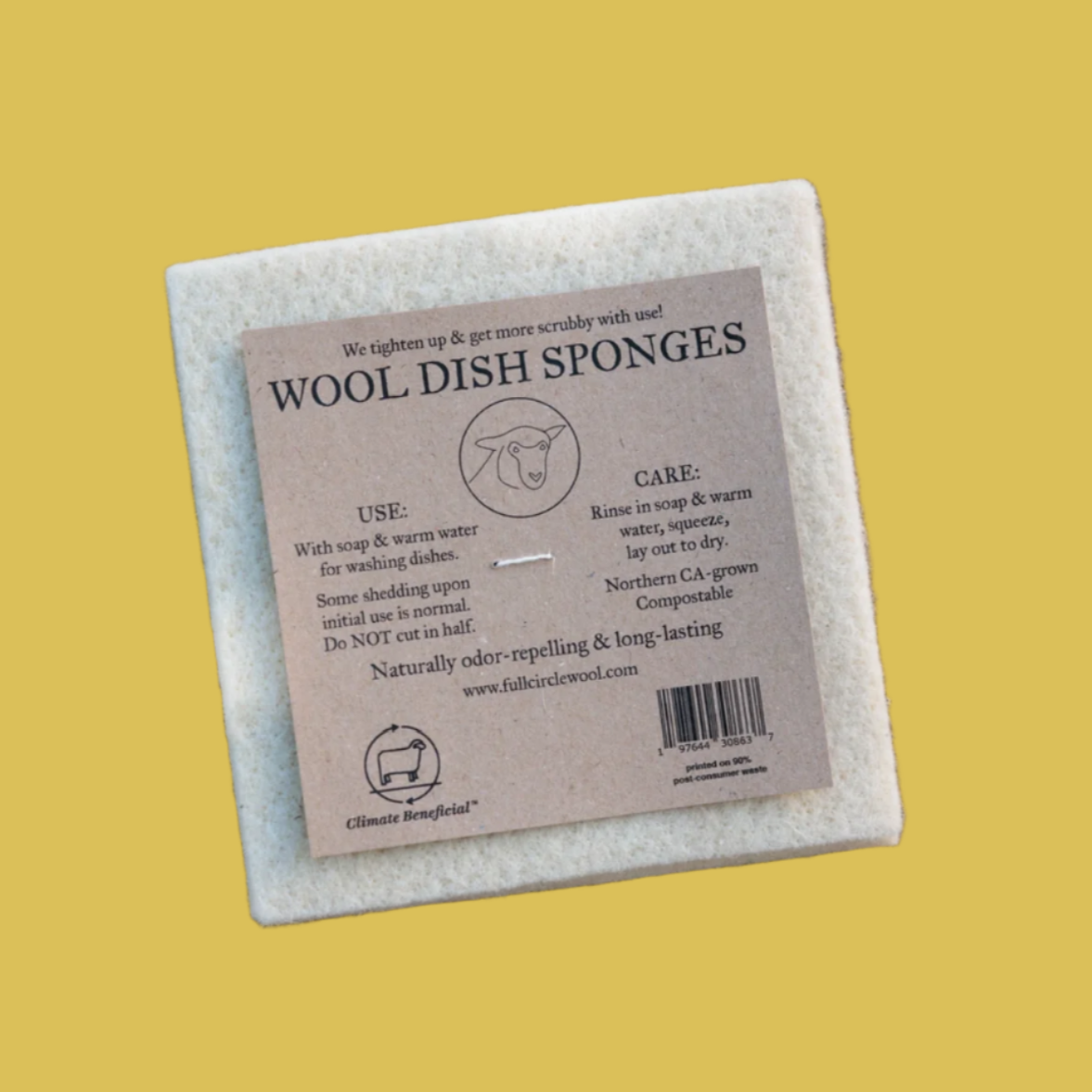 WOOL DISH SPONGES