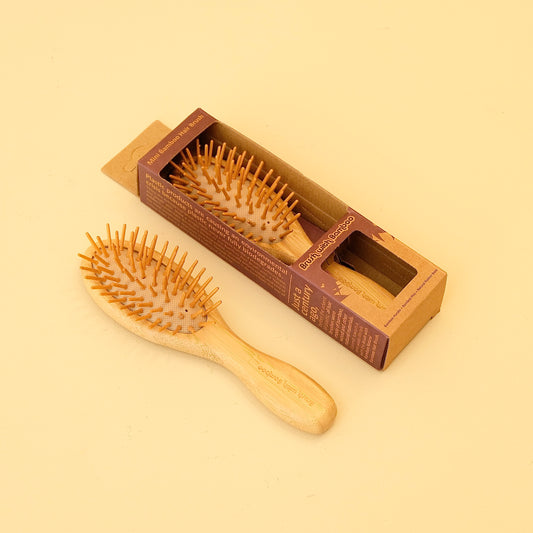 HAIR BRUSH - MINI BAMBOO