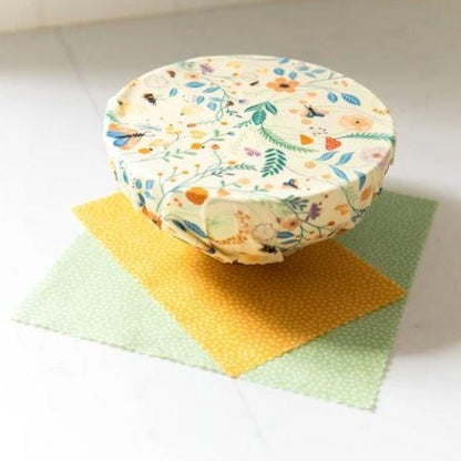 BEES WAX REUSABLE FOOD WRAPS