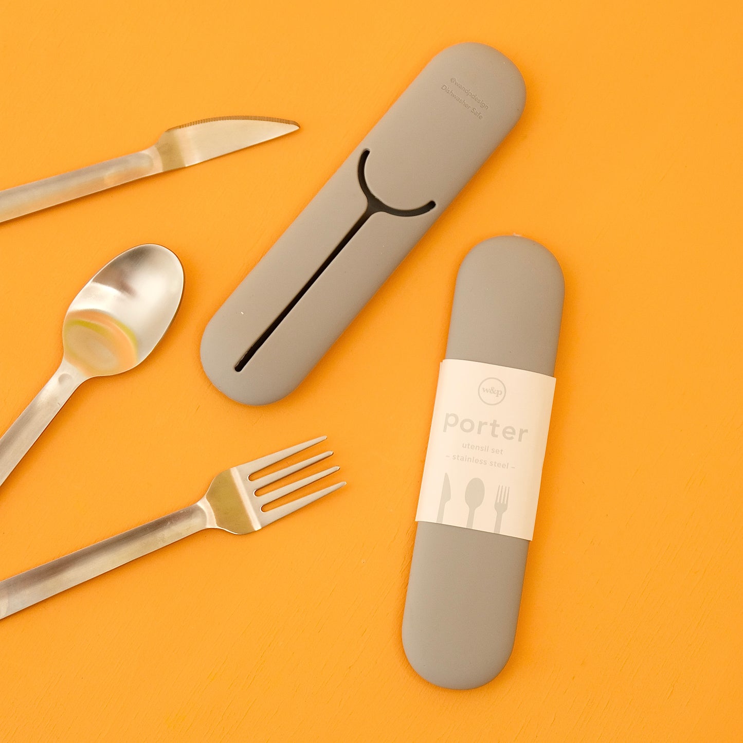 REUSABLE UTENSIL SET - STAINLESS STEEL